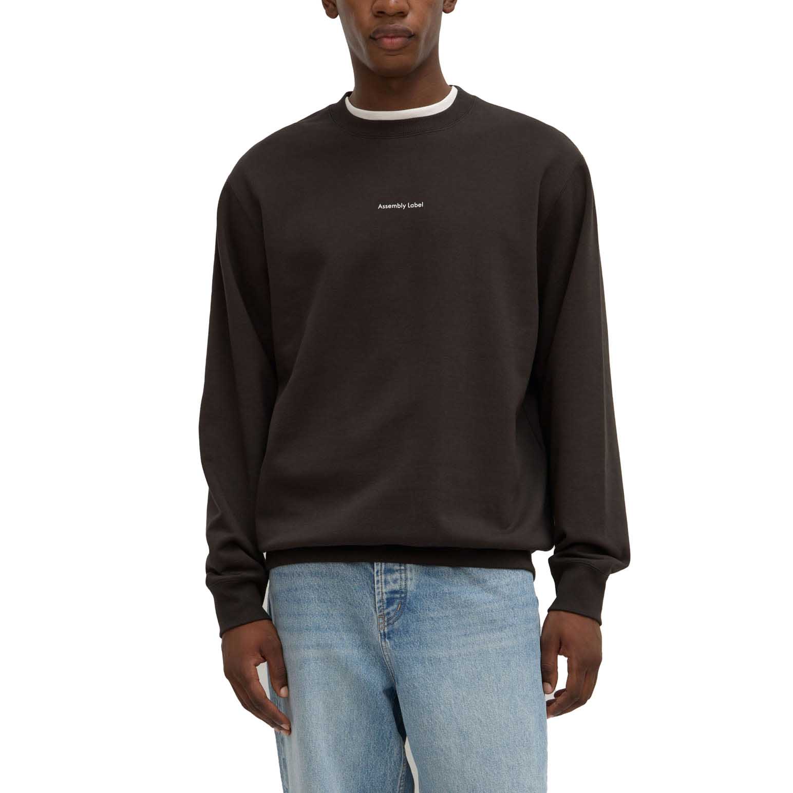 Assembly Label Mens Atelier Logo Fleece Washed Black